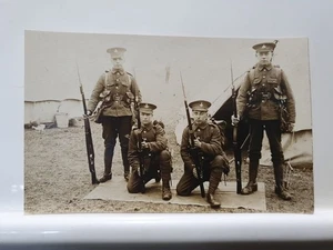 Vintage Postcard, WWI Soldier's In Camp May 2nd 1915 (10PQ) - Picture 1 of 2