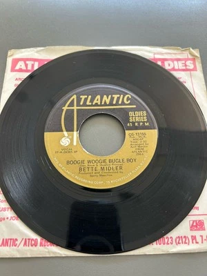 Bette Midler "Boogie Woogie Bugle Boy & Do You Want to Dance?" 45 RPM 7" Vinyl  - Image 1 of 2