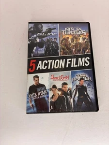 5 Action Films DVD G.I. Joe Ninja Turtles Jack Ryan Hansel Gretel Tomb Raider - Picture 1 of 3