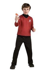 VESTIDO ELEGANTE STAR TREK ROJO DELUXE SCOTTY NIÑO NIÑOS CON LICENCIA DISFRAZ DE HALLOWEEN - Imagen 1 de 2