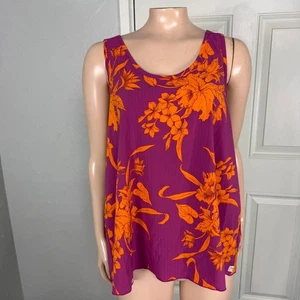 Camisa para mujer Toad & Co. Sunkissed Tank XL poliéster floral hawaiana activa RR30 - Imagen 1 de 6