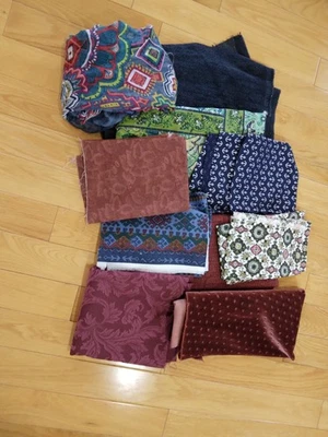 Fabric LARGE PIECES Various Colors for crafts, purses, pillows, clothing, & more - Image 1 of 3