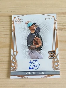 2023 Leaf Trinity Baseball Yu-Min Lin Bronze XRC Auto #90/99 Diamondbacks - Bild 1 von 2