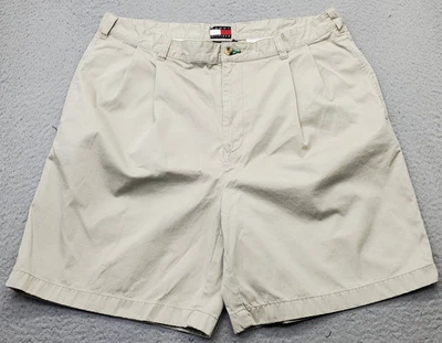 Pantalones Cortos Chinos Tommy Hilfiger Golf Performance Para Hombre 38 Algodón Tostado Plisado Frontal Foto 1 de 4