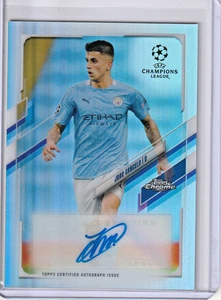 2020-21 Topps Chrome UEFA Champions League Joao Cancelo Auto Manchester City - Foto 1 di 2