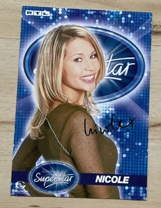 Nicole Süßmilch gedruckte Autogrammkarte Ak Musik Sängerin DSDS 2003 alt - Bild 1 von 1