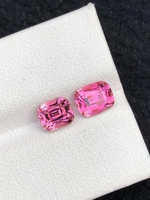 Sweet Pink Tourmalines Faceted 2.45 ct - Delicate Gems for Custom Jewelry - Image 1 of 4