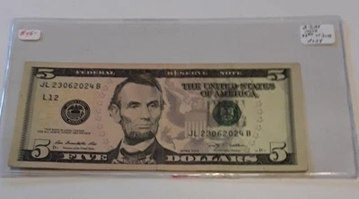 $5 BIRTHDAY NOTE. 23062024. 23rd of JUNE, 2024. - Image 1 of 3