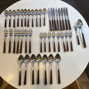 43 Piezas de Cubiertos Woodwind MCM Vintage - Acero Inoxidable Japón, LEER - Imagen 1 de 18