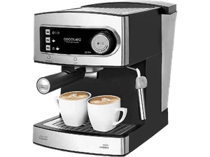 Cafetera express - Cecotec Power Espresso 20, 850 W, 20 bares, Plata y negro - Imagen 1 de 7