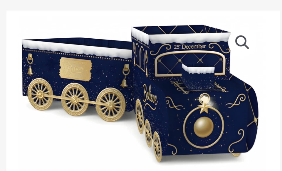 Navy And Blue Polar Express Theme Gift Train - Image 1 of 1