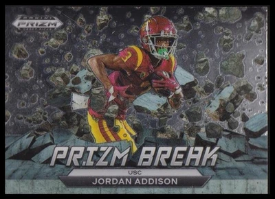 2023 Panini Prizm Draft Picks #PB-8 Jordan Addison Prizm Break - Image 1 of 2
