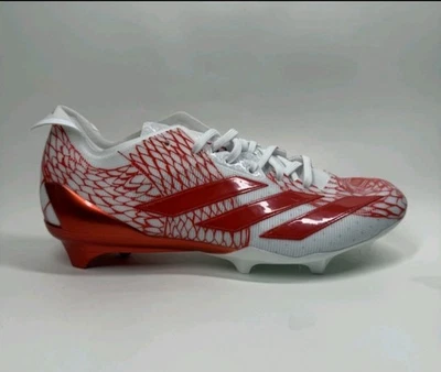 Adidas Adizero Electric Orange/White Football Cleats IH8570 Size 10.5 Mens - Image 1 of 4