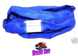 12' BLUE, ROUND, ENDLESS, WRECKER, CRANE, RECOVERY, LIFTING, SLING STRAP - Bild 1 von 2