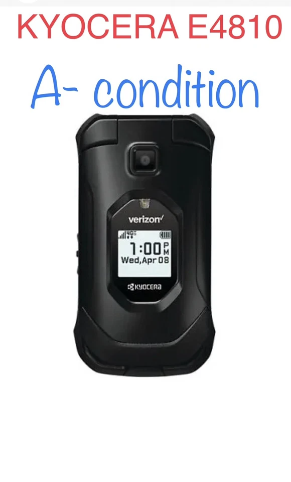 VERIZON KYOCERA DURAXV EXTREME E4810 16GB FLIP SMARTPHONE LTE HOTSPOT GPS - Image 1 of 1