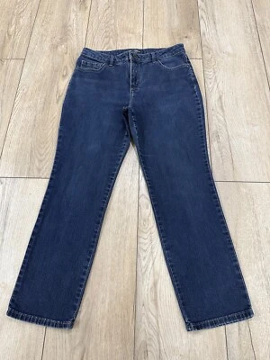 Pantalones de mezclilla Lee Petite de pierna recta para mujer tiro alto ajustados instantáneamente talla 12 Foto 1 de 4