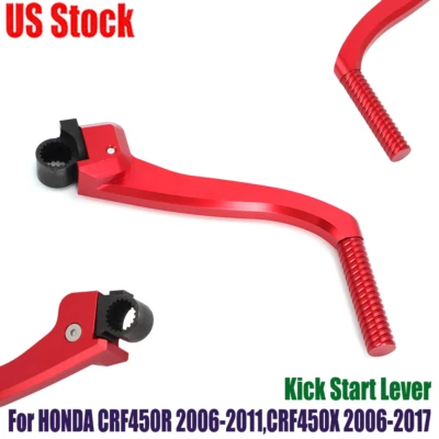 Kick Start For Honda CRF450R 450 R 2006-11 Kick Starter Lever Pedal Aluminium - Image 1 of 4