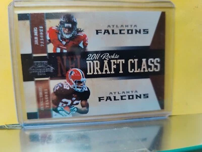 2011 Contenders Draft Class JULIO JONES JACQUIZZ RODGERS Rookie RC Falcons #10 - Image 1 of 2