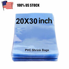 20"x30" Clear Heat Shrink Wrap Bags Pvc Film Gifts Bottles Candle Packing Basket