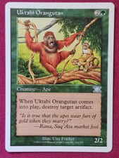 Magic The Gathering 6TH EDITION UKTABI ORANGUTAN single green card MTG