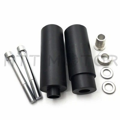 Protetor de colisão carenagem Delrin quadro preto deslizante para 2006-2011 Yamaha FJR1300 - Imagem 1 de 4