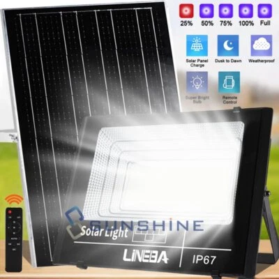 3000W Solar Flood Lights Outdoor IP67 Solar Spotlight Solar Reflector Wall Lamp - Image 1 of 4