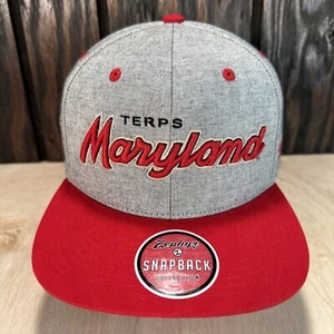 Zephyr NCAA Maryland Terrapins Snapback Hat Cap NWT Terps Script 90s Retro Style - Picture 1 of 12