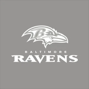 Baltimore Ravens #8 NFL Team Logo 1 Color Vinyl Decal Sticker Window cAR Wall - Picture 1 of 7