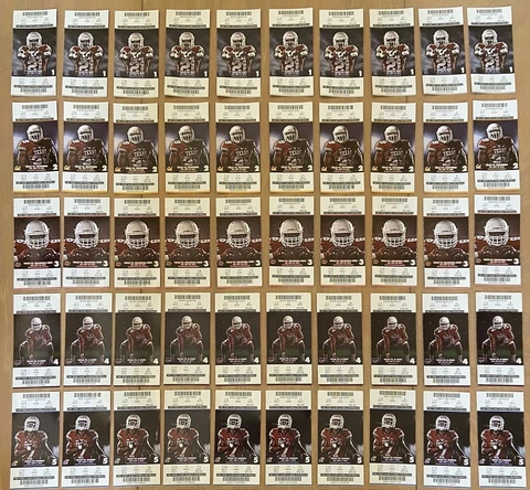 LOT of 50 - 2015 TEXAS LONGHORNS FOOTBALL TICKETS - RICE CAL OKLAHOMA ST KANSAS Cover