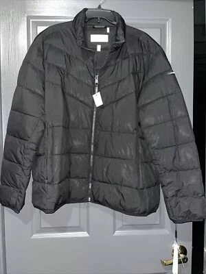 NUEVO CON ETIQUETAS Chaqueta Abrigo Calvin Klein Para Hombre Negro Infinite Stretch Puffer Talla XL Foto 1 de 3