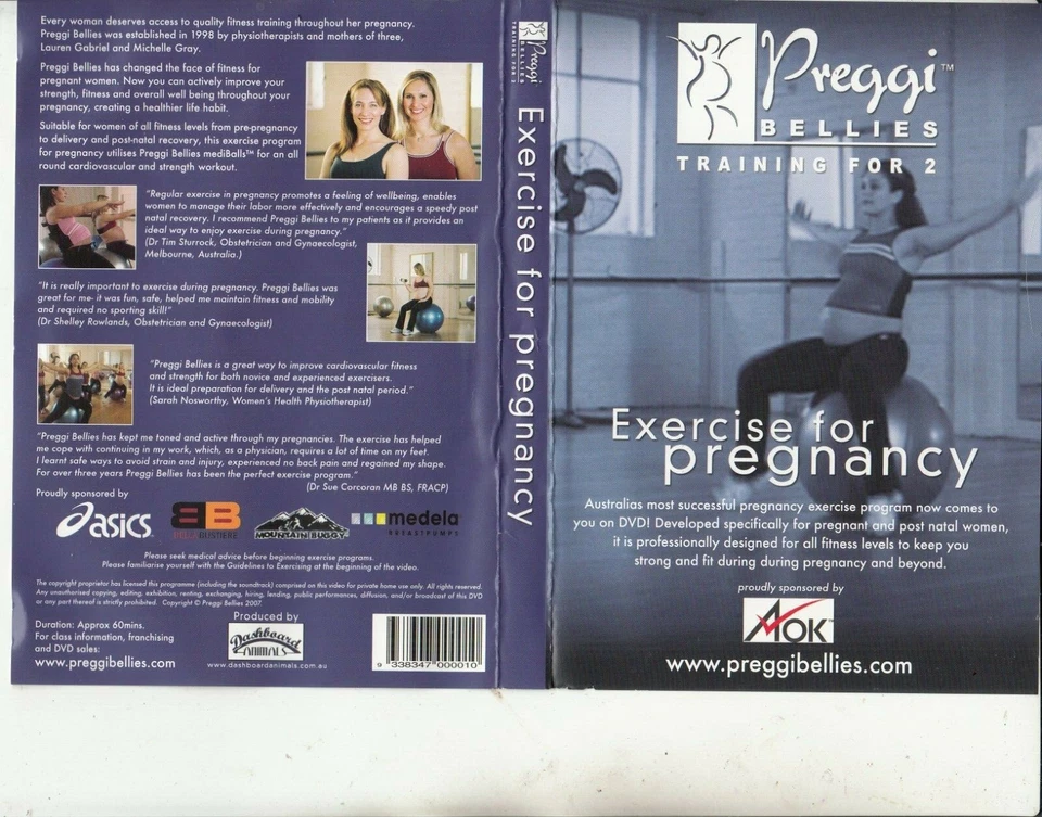 Preggi Bellies-treinamento para 2-exercícios para gravidez-grávida-DVD - Imagem 1 de 1