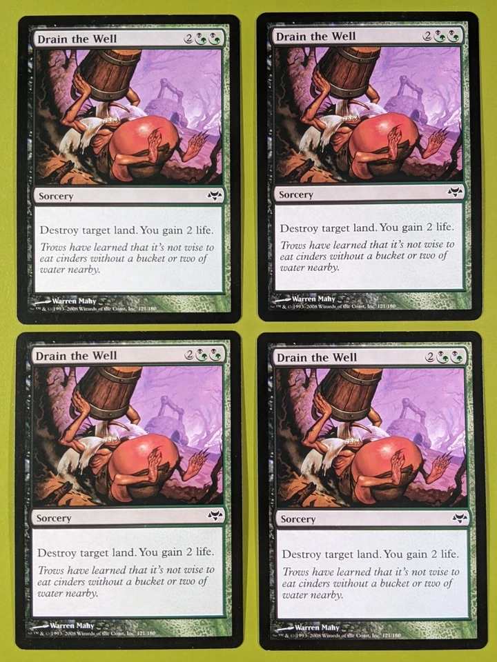 Drain the Well x4 Eventide 4x Playset Magic the Gathering MTG  - Image 1 of 1