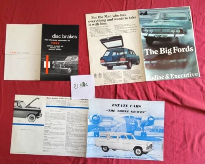 N°21322 / FORD  / 5 brochures publicitaires english text / Zodiac.Zephyr... - Photo 1/2