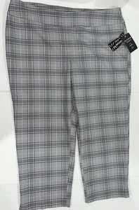 Zac & Rachel Woman Ultimate Fit Grey/Charcoal Pull On Stretch Pants Size 22W NWT - Picture 1 of 5