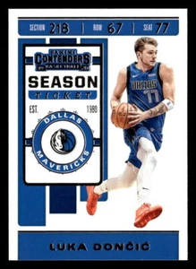 Tarjeta Luka Doncic 2019 Panini Contenders #73 Dallas Mavericks - Imagen 1 de 2