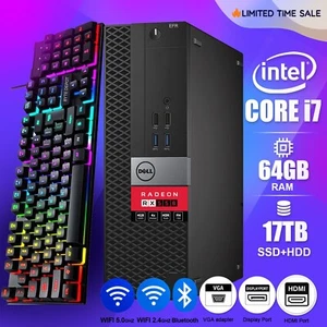 Computadora de escritorio PC para juegos Dell i7, hasta 128 GB de RAM, SSD 17 TB, Windows 11/10 - Imagen 1 de 4