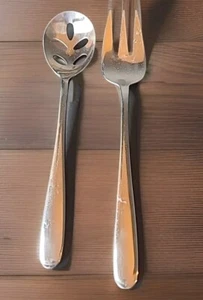 Hampton Forge Serving Spoon And Fork - Picture 1 of 4