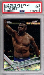 2017 Topps UFC Chrome FRANCIS NGANNOU #78 Rookie XFRACTOR PSA 9 MINT RC - Picture 1 of 1