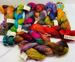 Lucci YarnsHandpainted Mohair/VelrexyYarn Unitof 1 SelectFromDropDownMenuSamples - Picture 1 of 46