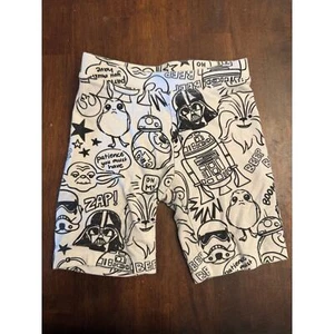 Star wars x spotted zebra black and white bike shorts kids 4/5 XS - Picture 1 of 5