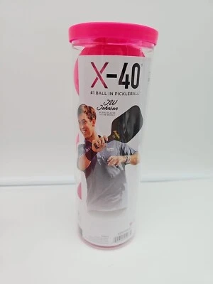 FRANKLIN SPORTS 3 Franklin X-40 Pickleball Ball Pack of 3 Optic Pink Outdoor Ships Free - QTY