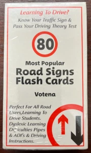 Votena 80 Most Popular Road Signs Flash Cards SEALED - Picture 1 of 3