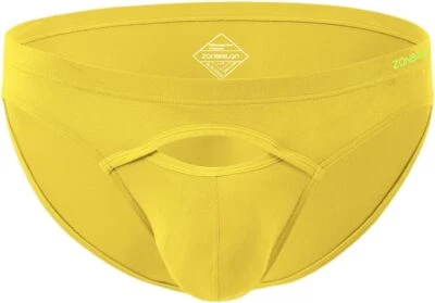 Mens Front Opening Fly Access Briefs Low Rise Bulge Enhancing Pouch Underpanties - Image 1 of 4