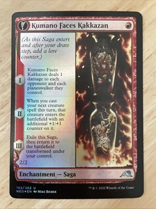 Magic The Gathering Kumano Faces Kakkazan Kamigawa: Neon Dynasty FOIL #152/302 poco común NEO CASI NUEVO/M - Imagen 1 de 2