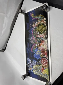 Disney The Main Street Electrical Parade Poster 10x24 Rare Wdcc Mickey Minnie - Picture 1 of 10