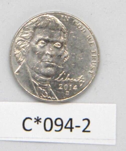 2014 D Jefferson Nickel 5 Cent US Coin Denver Mint (C*094-2) - Picture 1 of 2