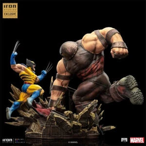IRON STUDIOS X-men Wolverine VS Juggernaut BDS ART 1/10 Statue Figure Model Gift - Picture 1 of 10