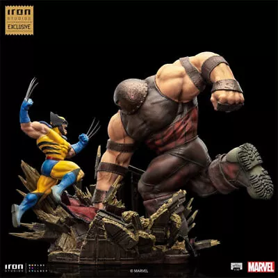 IRON STUDIOS X-men Wolverine VS Juggernaut BDS ART 1/10 Statue Figure Model Gift - Image 1 of 4
