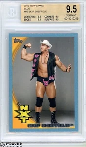 Ryback BGS 9.5: 2010 Topps WWE Blue Pre-Rookie Card Skip Sheffield /2010 POP 2 - Picture 1 of 3