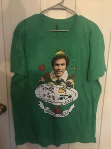 Elf 'Main Food Groups' T Shirt - Large - Green - Picture 1 of 3